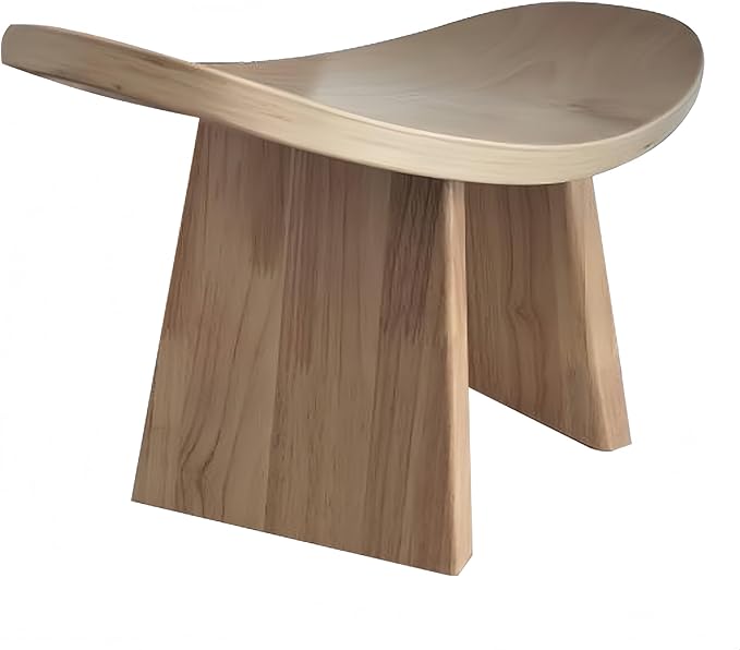 Solid Wood Ergonomic Kneeling Stool. Suitable for Temple Ceremonies, Tea Ceremonies, Meditation, Yoga, as Well as Home Fitness Assistance Chair (S# is Suitable for Height up to 160CM(63 in)