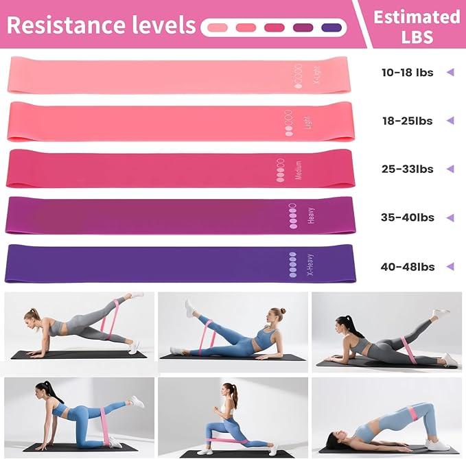 Pilates Kit for Home Workouts for Women-12-Piece Equipment Set with Ring,Yoga Ball,5 Resistance Bands,Figure-8 Band,Arm Stretcher,Grippy Socks,Storage Bag for Toning,Strength & Flexibility