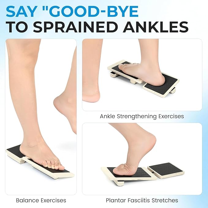 Ankle Foot Strengthener & Balance Board, Physical Therapy Equipment for Sprained Ankle Recovery, Plantar Fasciitis Relief and Posture Correction