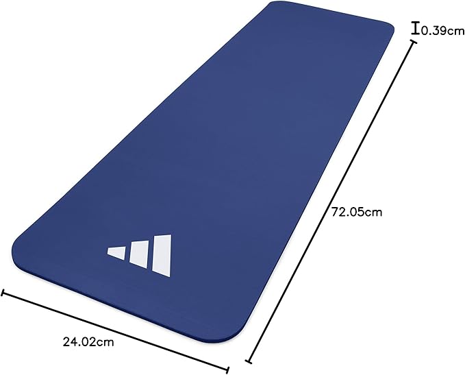 adidas Fitness Mat - Lightweight - Non Slip Yoga Mat, 7mm or 10mm