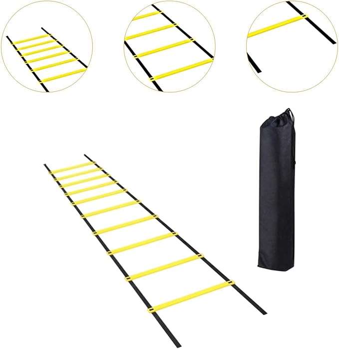 Football Agility Ladder Football Footwork Training Fitness Training Equipment Rugby Stairs Multifunction Speed Ladder Folding