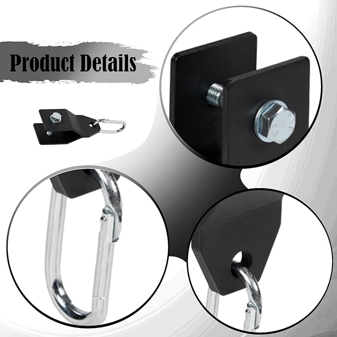 Squat Rack Attachments Resistance Band Accessories,Hook with Quick Connect Buckles Workouts Fitness DIY for Strength Training