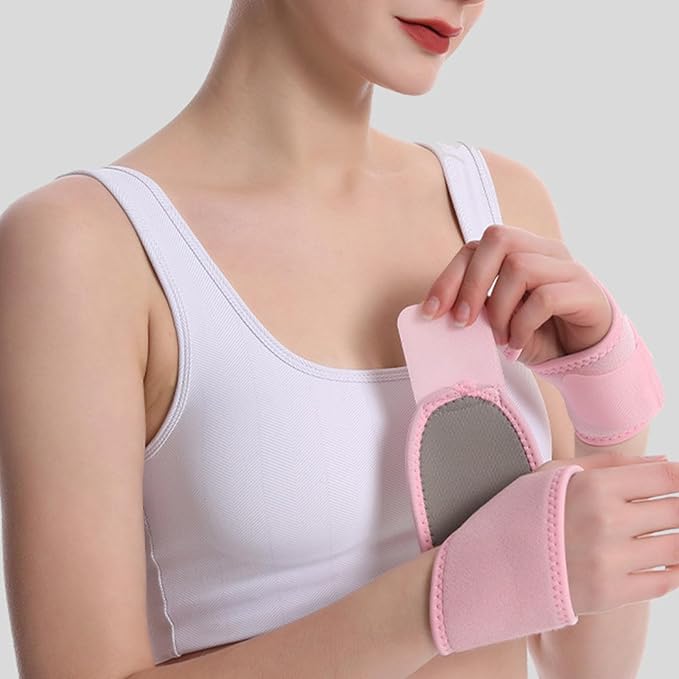 2pieces Wrist Brace Thumb Wrist Brace Adjustable Wrist Compression Wrap for Fitness Badminton Basketball