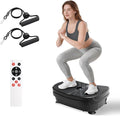 Vibration Plate Exercise Machine, 9 Preset Modes & 99-Level Full Body Workout Vibrating Plate for Lymphatic Drainage Weight Loss, 400lbs Capacity Shake Fitness Platform with Resistance Bands
