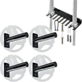 Wall-Mounted Strength Training Plate Storage Rack – Heavy Duty 2” Weight Plate Holder with Foam Padding, Bumper Plate Storage for Home Gym, Garage, and Power Rack.The outer surface of 1-pack and 2-pack products is bright color.4 Pack,6 Pack and 8 Pack ...