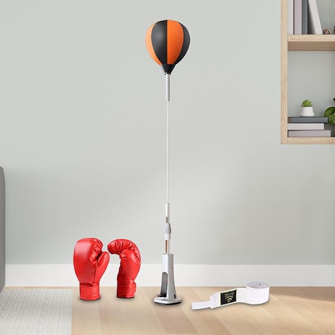 Reaction Ball for Boxing with Adjustable Height and Stand for Home Gym