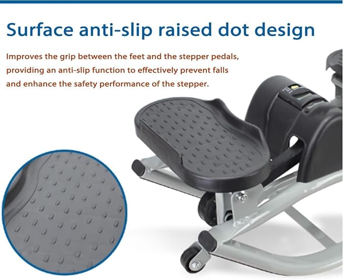 Rock Stepper, 2026 New Portable Rock Stepper Side to Side, Compact Low-Impact Lateral Steppers for Unisex, Track Time, Reps, Calories with Digital Display for Legs, Glutes, Abs
