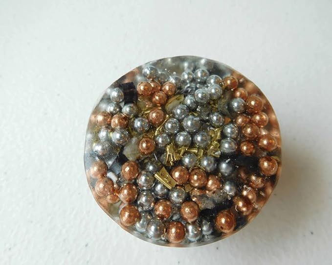 Carnelian Orgone Generator Energy Accumulator 528Hz/7.83Hz/Advance Harmonics Many Beautiful Ingredients and Colors! smtbscOG(Carnelian)