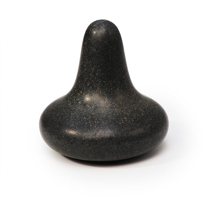 Master Massage Mushroom Shaped Basalt Hot Stone Kit – Trigger Point & Acupressure Tools for Deep Tissue Relaxation & Reflexology Massage – 1 Piece Basalt Rock