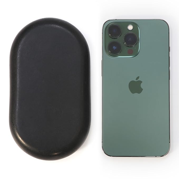 Master Massage 4-Piece XXL Super Extra Large Oval Basalt Hot Stone Set – 6” x 3.4” x 1.1” for Spa, Salon, and Professional Massage Therapy