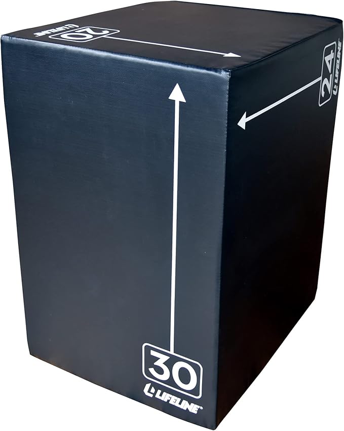 Lifeline Fitness 3-in-1 Foam Plyo Box - Exercise Equipment for Home Gym - Plyometric Jump Box Set for Crossfit, HIIT, Jump Training, Jump Trainer