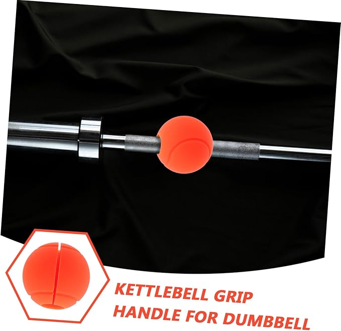 GALPADA Silicone Dumbbell Grips Non Slip Training Attachment for Weight Lifting Shock Absorbing Handle Covers for Barbells Dumbbells Easy Maintenance Effortless Fit Stylish Gym
