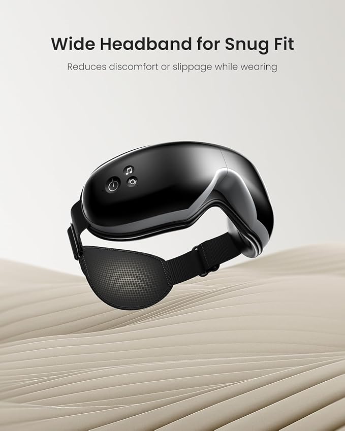RENPHO Eyeris 1 Eye Massager with Heat, FSA Eligible HSA, Christmas Birthday Gifts for Women Men Mom Dad Her Him, Eye Mask for Migraine, Smart Sleep Mask for Dry Eyes Relax, Reduce Strain
