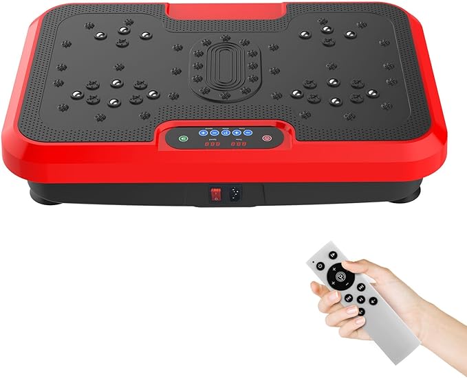 Vibration Plate Exercise Machine – Full Body Vibration Platform for Weight Loss, Lymphatic Drainage & Muscle Toning – Home Fitness Equipment with Remote