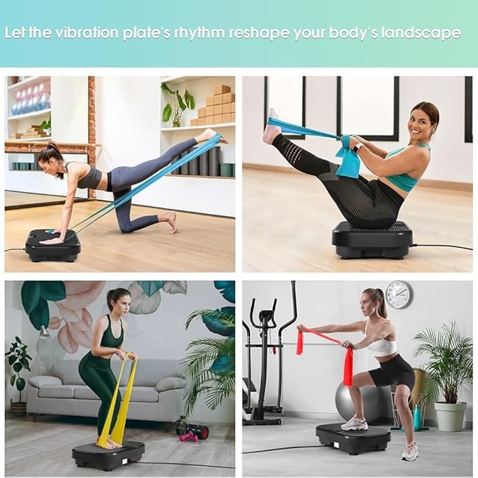 Vibration Plate Fitness Platform for Weight Loss Fat Burner, Exercise Machine Vibrating Shaking Full Body Shaker Workout for Women Men