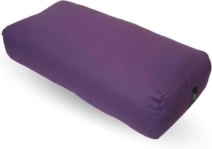 Everyday Yoga Premium Bolster, Soft & Supportive Meditation Pillow with Carry Handle, Lightweight Cushion for Restorative Yoga & Relaxation (Multi-Color)