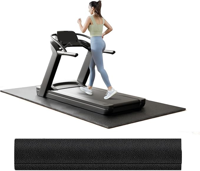 Treadmill Rowing Machine Mat for Carpet Floors 84x36,Adapted to Yosuda Rowing Machine,1/4 Thick Mat for Hardwood Floors, for Under Treadmill on Carpet,Exercise Equipment Mat,Noise Shock Absorption