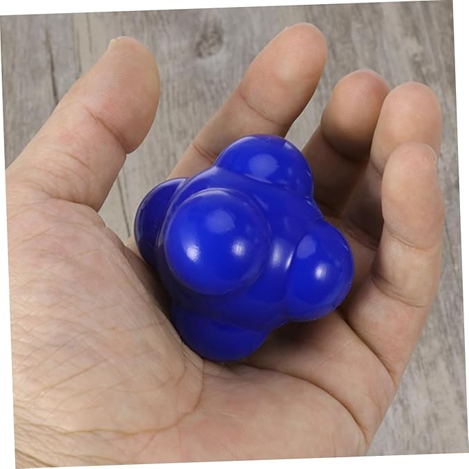 VANZACK Baseball Agility Reaction Ball 58mm Hexagonal Silicone Ball Reaction Training for Hand-Eye Coordination Reflexes
