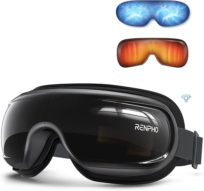 RENPHO Eyeris 3 Eye Massager with Heat and Cooling Voice Control, FSA Eligible HSA, Mothers Day Birthday Gifts for Women Men Him Her, Migraine Relief Eye Mask for Migraines, Eye Care Reduce Dry Eyes