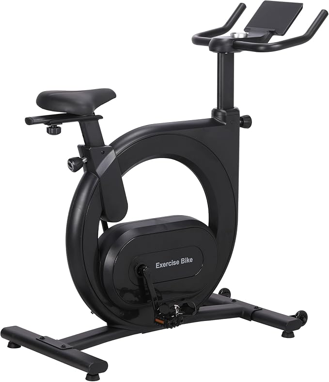 Stationary Bikes for Home, Electromagnetic Control Exercise Bike, 32-Level Resistance, Low Noise with App, LED Display & 300 Lbs Capacity, Workout Bike for Cardio, Weight Loss