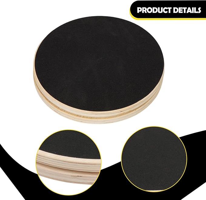 YIJU Ab Twist Board,Waist Twisting Disc Wood Anti Slip for Home Gym Compact Sturdy Full Body Workout Stomach Exercise Equipment
