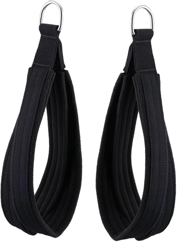 2 Pieces Double Straps for Reformer Fitness Pilates Straps Beginner Exercise Accessories Ankle Workout Home Gym