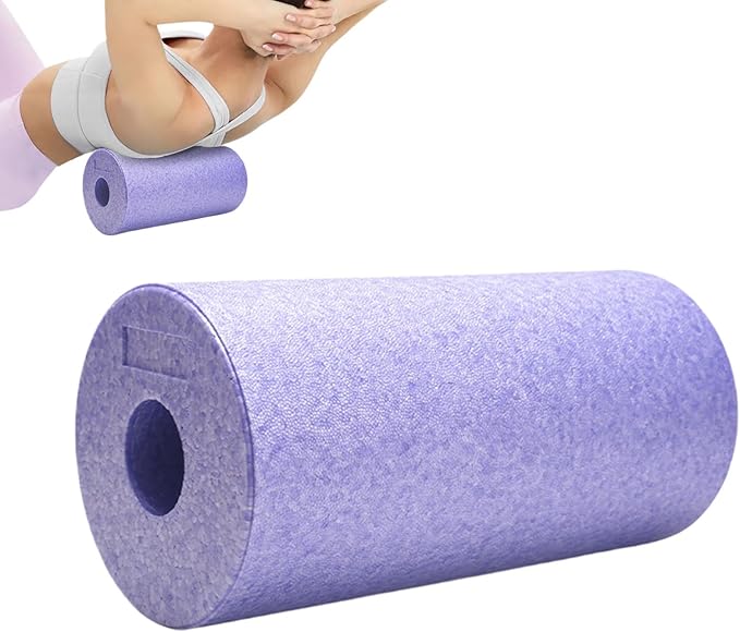 Massage Roller - Deep Tissue Cylinder, High Pressure Muscle Reliever, Fitness Recovery Aid | for Back Arm Leg Shoulder Neck Foot Yoga Pilates Stretching Gym Exercise