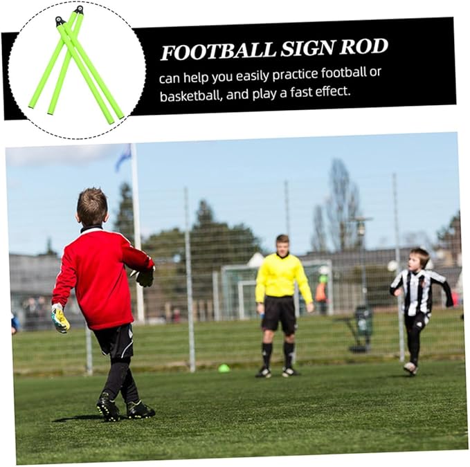 3Pcs Football Training Sign Rods Durable Basketball Agility Poles for Speed Training Soccer Hurdles Tools for Athletes and Teams