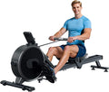 Magnetic Rower Machine, Whisper-Quiet Indoor Rowing Machine with 32-Level Tension, Space-Saving Foldable Design with Integrated Tablet Holder, Full Body Cardio Exercise Rower for Home Gym