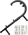 Trigger Point Massage Cane for Back, Neck & Shoulder Relief, Self Massage Tool for Deep Tissue & Muscle Knots, Ergonomic Therapy Cane to Reach Hard-to-Reach Back Spots, Lightweight Portable (Black)