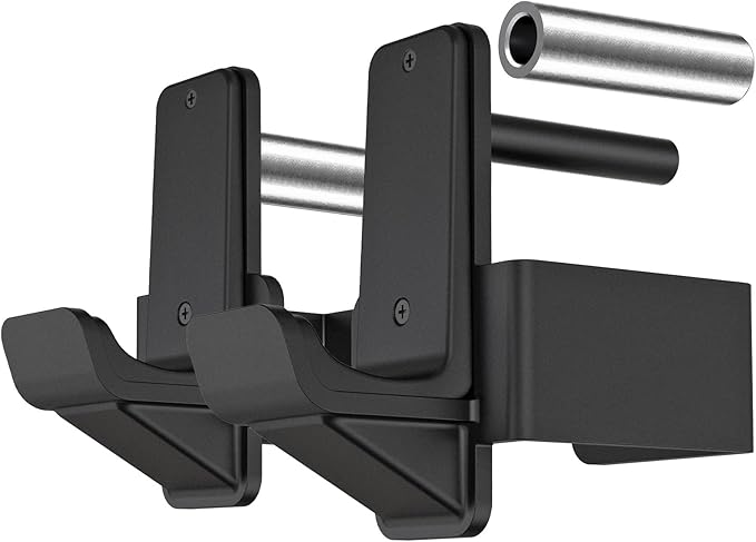 Kipika J-Hooks for 2'x2'and 3'x3' Power Rack - Bottom Reinforced Steel Hooks with Rubber Pad - Set of 2