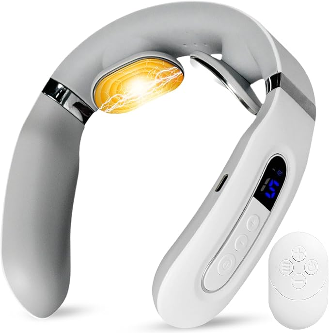 Richie House Neck Massager with Heat, Neck Massager for Pain Relief Deep Tissue,Electric Portable Neck Massager with Heat for Women Men