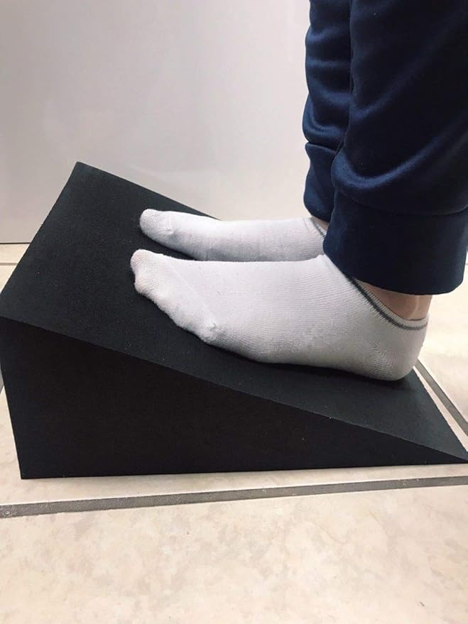 Yoga foam slant wedge to Stretch Feet, Helps with balance, strength and stretching slant boards for calfs 12'' Long x 12'' Wide x 4-1/2'' thick