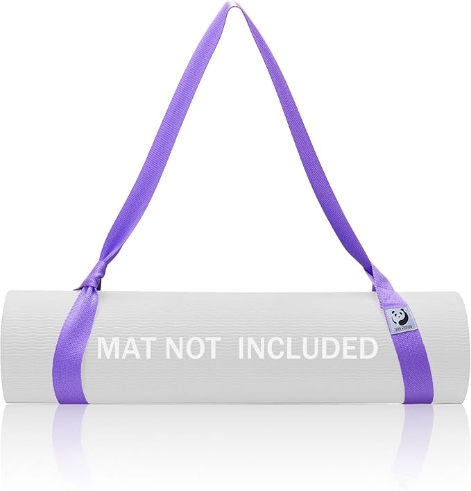 Slim Panda Yoga Mat Straps for Carrying, Adjustable Yoga Mat Carrier Sling Fits All Mats(Mat Not Included)