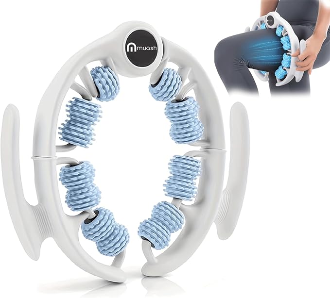 Anti-Cellulite Massage Roller for Legs & Body – Cellulite Roller & Cellulite Massage Tool with Deep Tissue Fascia Rolling for Lymphatic Drainage, Thighs & Buttocks (Blue)