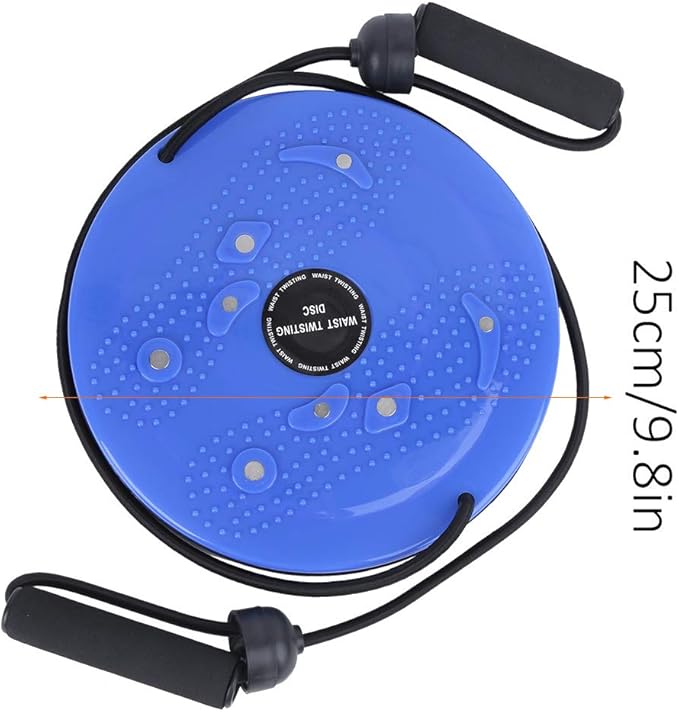 Twisting Disc Board, 25cm Waist Trainer for Fitness & Slimming, Exercise Twist Board with Pull Rope for Aerobic Workouts