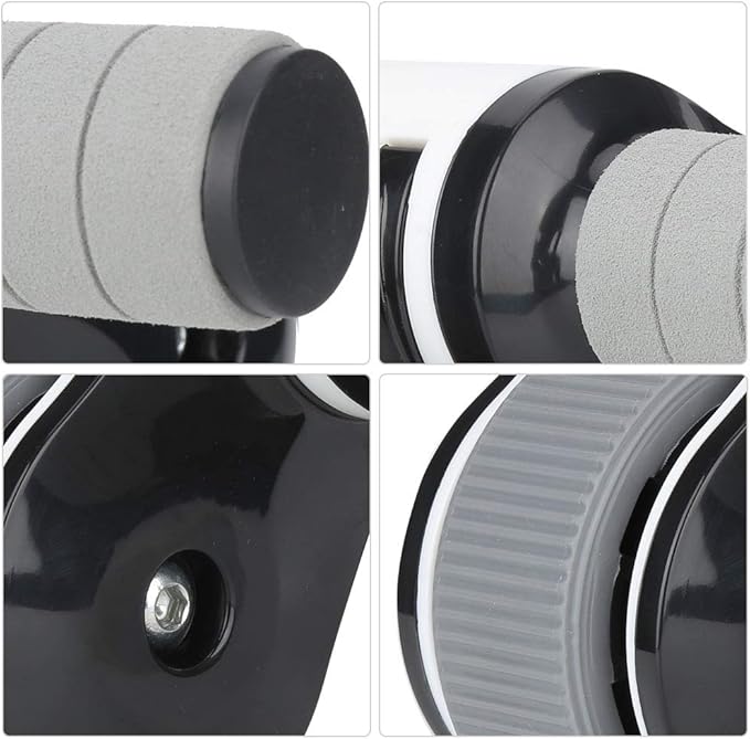 2 Wheels Ab Roller Wheel Abdominal Exerciser with Knee Pad Home Fitness Equipment