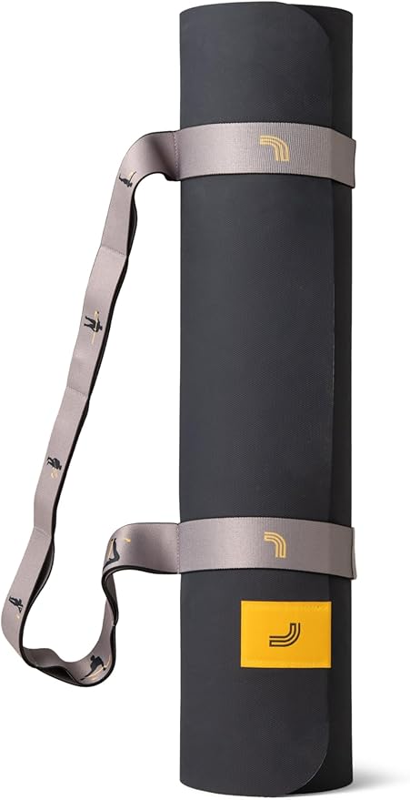 Lolë Pose Yoga Mat with Strap Carrier | Non-Slip Textured 5mm Thick Workout Mat | Ideal for Hot Yoga & Pilates | Lightweight & Sweat Resistant