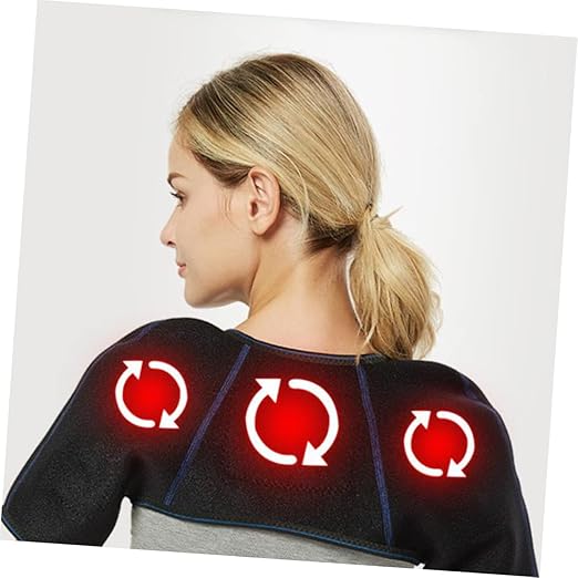NOLITOY Invisible Shoulder Massager Heat Pad Heating Pad for Shoulders Magnetic Therapy Body Massager Equipment
