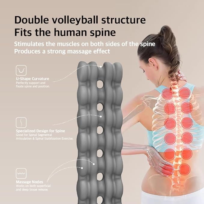 Vibspine, Back Stretcher for Lower-Back Pain Relief, Spine Decompressor,Posutre Corrector, Ideal for Pilates (Grey)