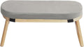 Meditation Bench, Folding Yoga Kneeling Stool, Portable Bamboo Prayer Cushion, Japanese Floor Chair (Grey)