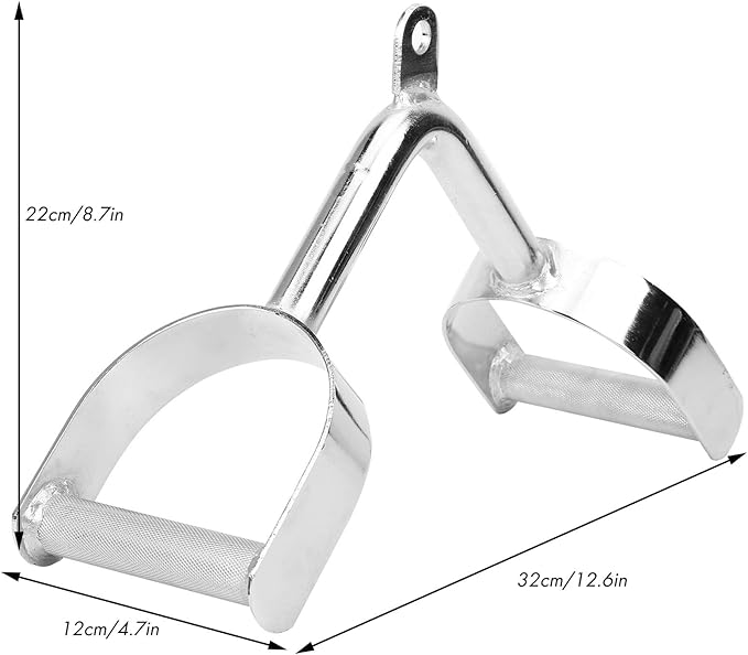 Acouto Rowing Machine Handle - VShaped Cable Attachments for Enhanced Grip and Versatile Strength Training in Home Gym
