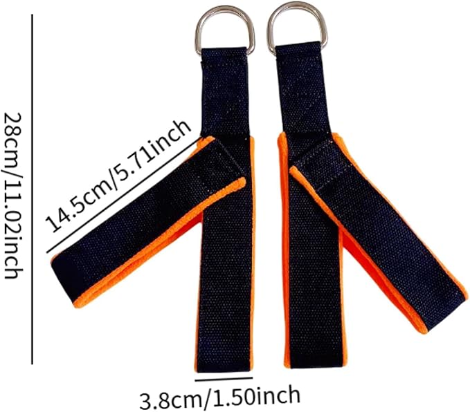 2Pcs Pilates Straps Reformer Straps D Ring Core Waist Back Leg Y Loops Fitness Straps Yoga Straps for Exercise Men Home Women