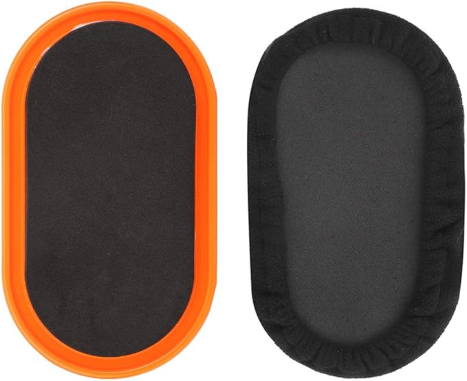 Bnineteenteam Fitness Sliding Disc, 2Pcs Workout Sliding Disc Disks Exercise Core Sliders Slide Mat Sports Abdominal Muscle Fitness Equipment (Yellow)