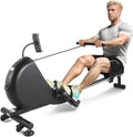 GarveeLife Magnetic Rowing Machine, Self Powered Rower Without Power Cord, Quiet Rower Machine with 16 -Level Adjustable Resistance, 350 LB Weight Capacity, Free Snailcle App