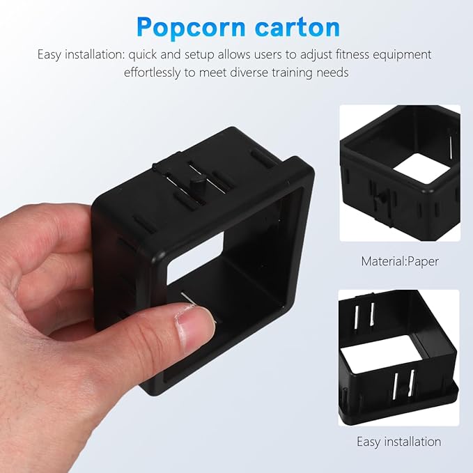 TOYANDONA 4Pcs Tubing Sleeve for Fitness Equipment Precision Fit Hollow Tube Bushing Insert for Square Tubes Enhances Stability Reduces Shaking Home Gyms