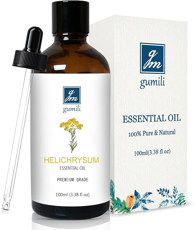 Helichrysum Essential Oil, 100% Pure Helichrysum Oil for Skin, Bruising, Body, Spray & DIY- 100ml