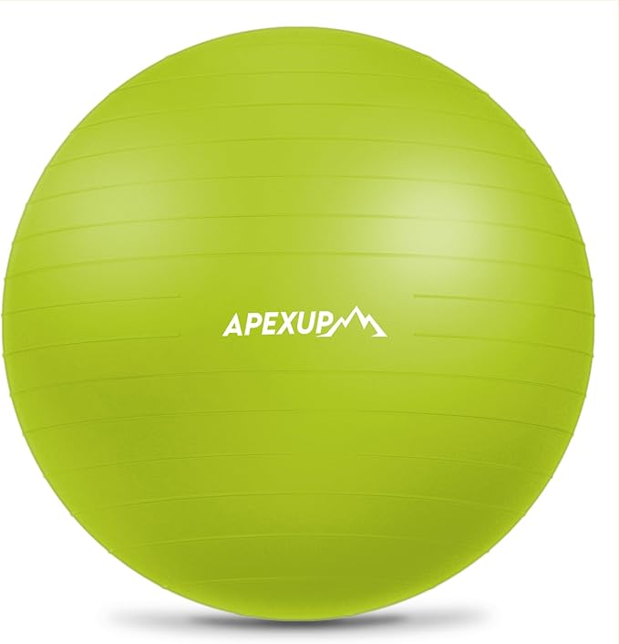 APEXUP Yoga Ball Exercise Ball Anti Slip Heavy Duty for Fitness, Balance & Core Workout