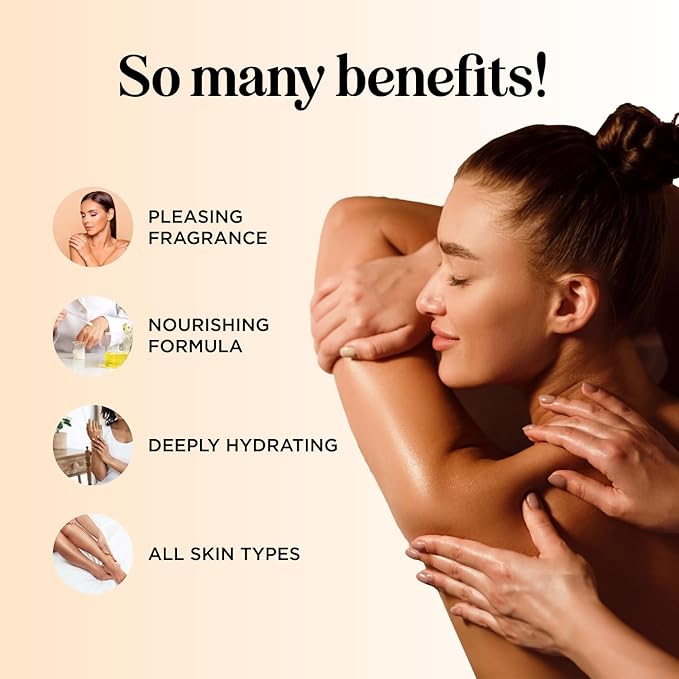 Sweet and Sensual Massage Oils for Couples - Mango and Lavender Romantic Full Body Massage Oils with Sweet Almond Oil for Easy Gliding Special Moments - Therapeutic Grade Scented Body Oils