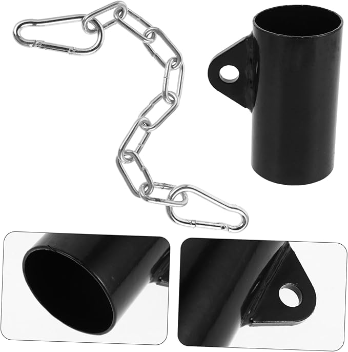 Barbell Row Attachment T Shape Bar Adapter with Chain Fitness Equipment for Strength Training Adjustable Barbell Sleeve for Gym Workouts